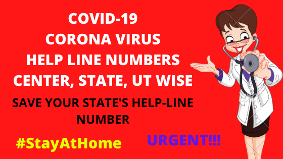 Corona Virus Helpline numbers
