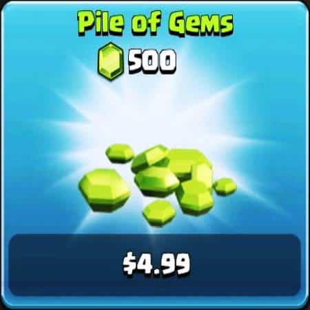 Clash of Clans Pile of Gems