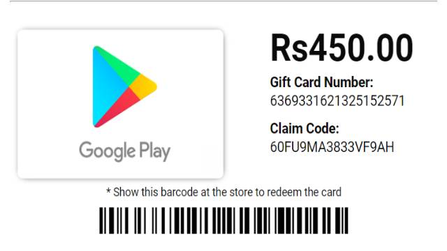 Google Play 450 Code