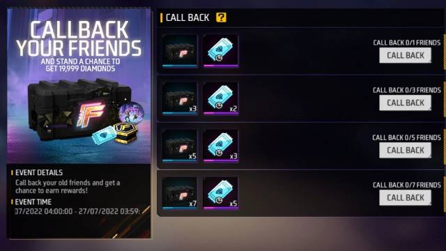 call back friends
