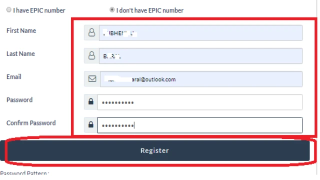 NVSP User Registration