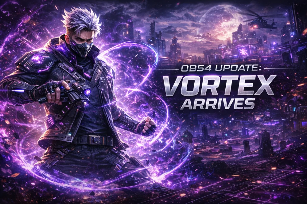 New Free Fire MAX OB54 character Vortex using Gravity Slam ability